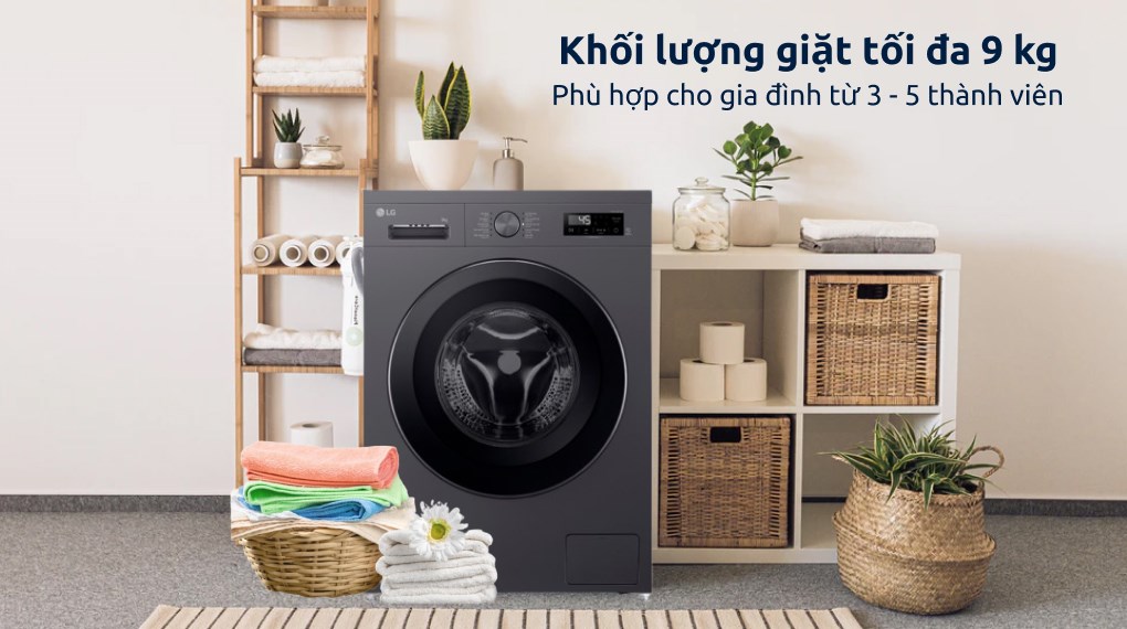 Máy giặt LG Inverter 9 kg FB1209S6M